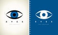 Eyes logo vector. Ophthalmologic clinic design.